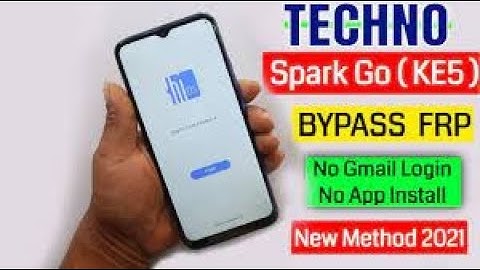 Tecno SPARK Go 2020 (KE5) FRP BYPASS 2021 (Without PC) New Trick 🔥🔥🔥