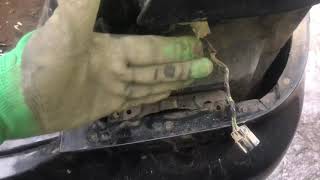 Как снять задний бампер на автомобиле Mitsubishi Lancer 9