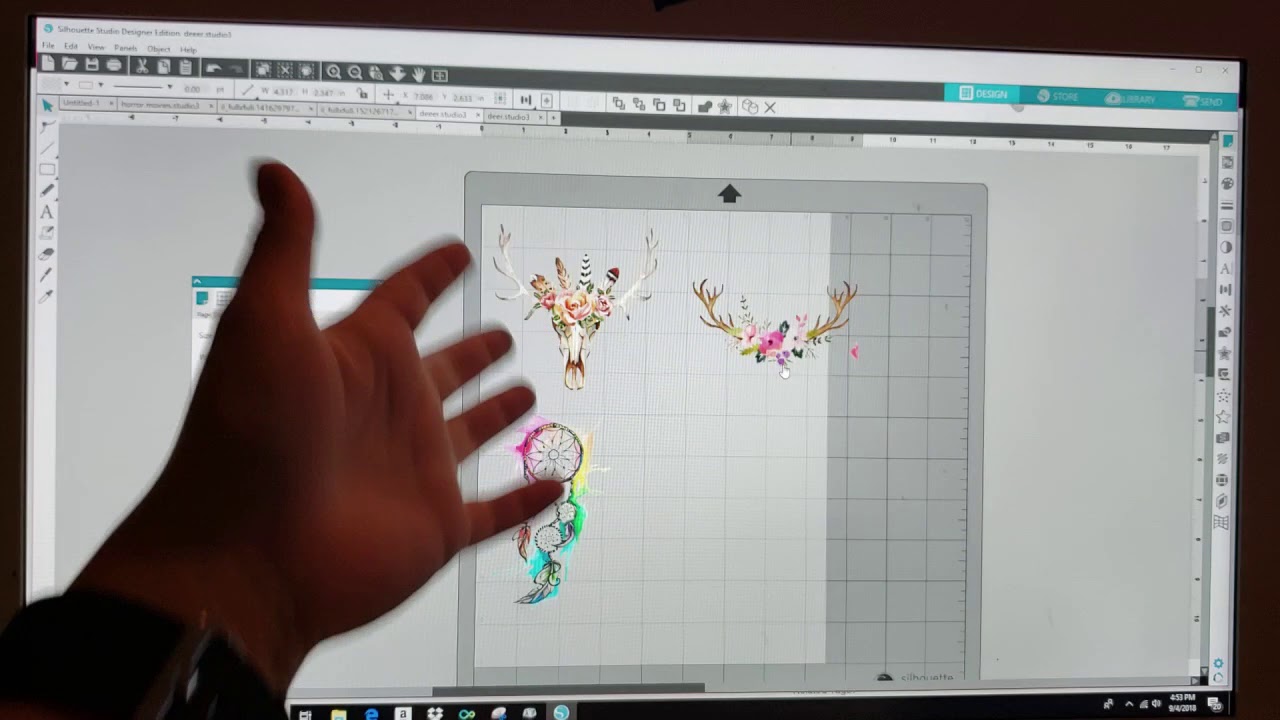 Waterslide in silhouette cameo program part 1 YouTube