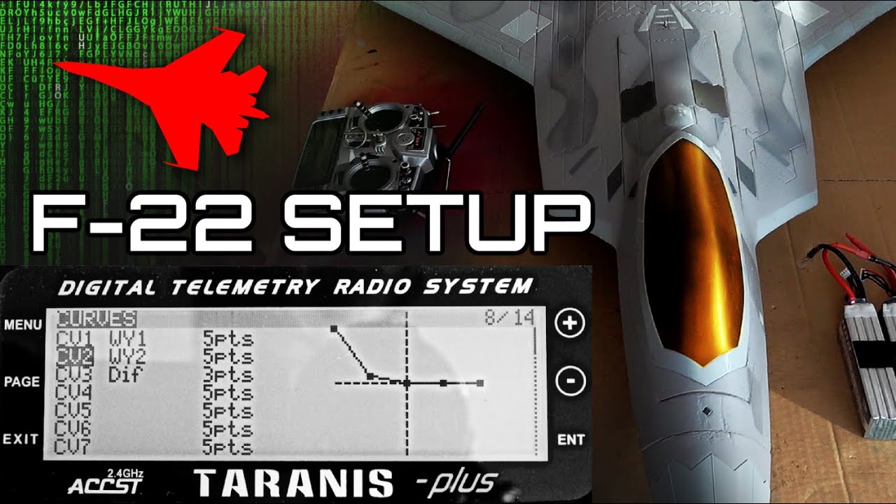 RC4ever's F-22 Setup and Programming EXPLAINED ️ FrSky Taranis X9D ...