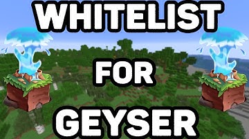 How to Set Up Whitelist on a Geyser Minecraft Server!