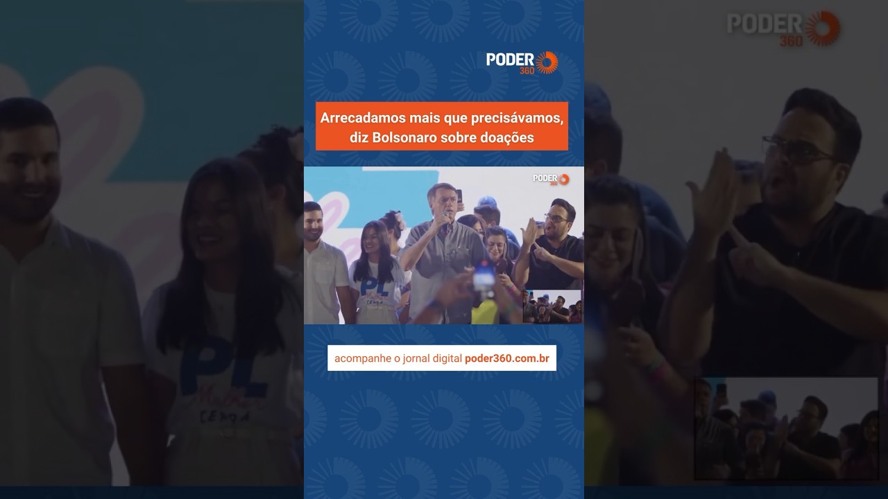 Arrecadamos mais que precisávamos, diz Bolsonaro sobre doações #Shorts