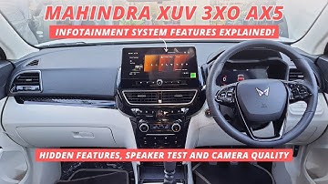 Mahindra XUV 3XO Infotainment system features Explained | XUV 3XO AX5 Touchscreen features