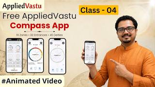 Vastu Shastra Course by AppliedVastu Class 04 | How to use Vastu Compass - Animated  Video screenshot 1
