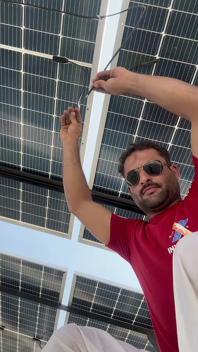Solar panels sparking short circuit
