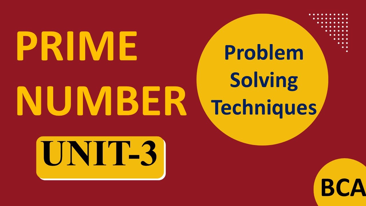 Prime Numbers | C Program to Check Prime Numbers | BCA Problem Solving ...