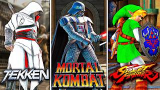 Los PERSONAJES INVITADOS más RAROS en JUEGOS de PELEA