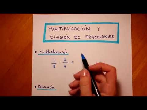 Operaciones con fracciones. Multiplicación y división. sintaxis que significa