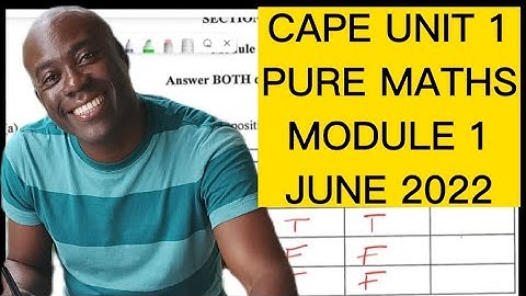 CAPE PURE MATHS UNIT 1June 2022 Solutions  Q 1 A /B Module 1 #dellymathsconcepts #cape #puremaths