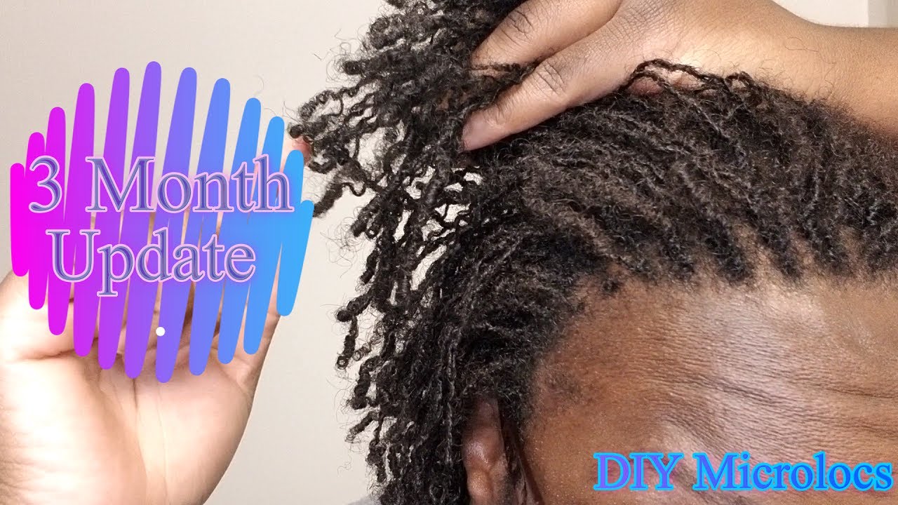 Microlocking Video DIY Microlocs | 3 Month Update | Loc Journey | Interlocks - YouTube