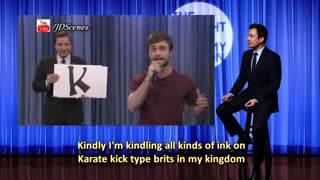 Danial Radcliff Raps Abc Arobics Jimmy Falon