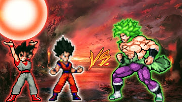 Epic | Gokhan TP OP & Evil Goku TP OP VS Broly DBS OP in Jump Force Mugen