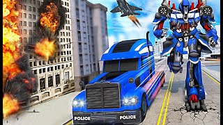 Indian Police Robot Transform Truck - Mission 1 - Level 3 screenshot 3