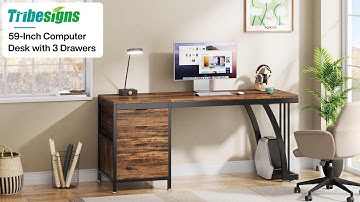 Tribesigns Multifunctional Reversible Computer Desk, JW0650/JW0731 #computerdesk