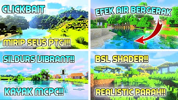 Akhirnya!! 4 Shaders Mcpe 1.18 Realistis Yang Mirip Dengan Shader MCPC Support RAM 1GB/2GB