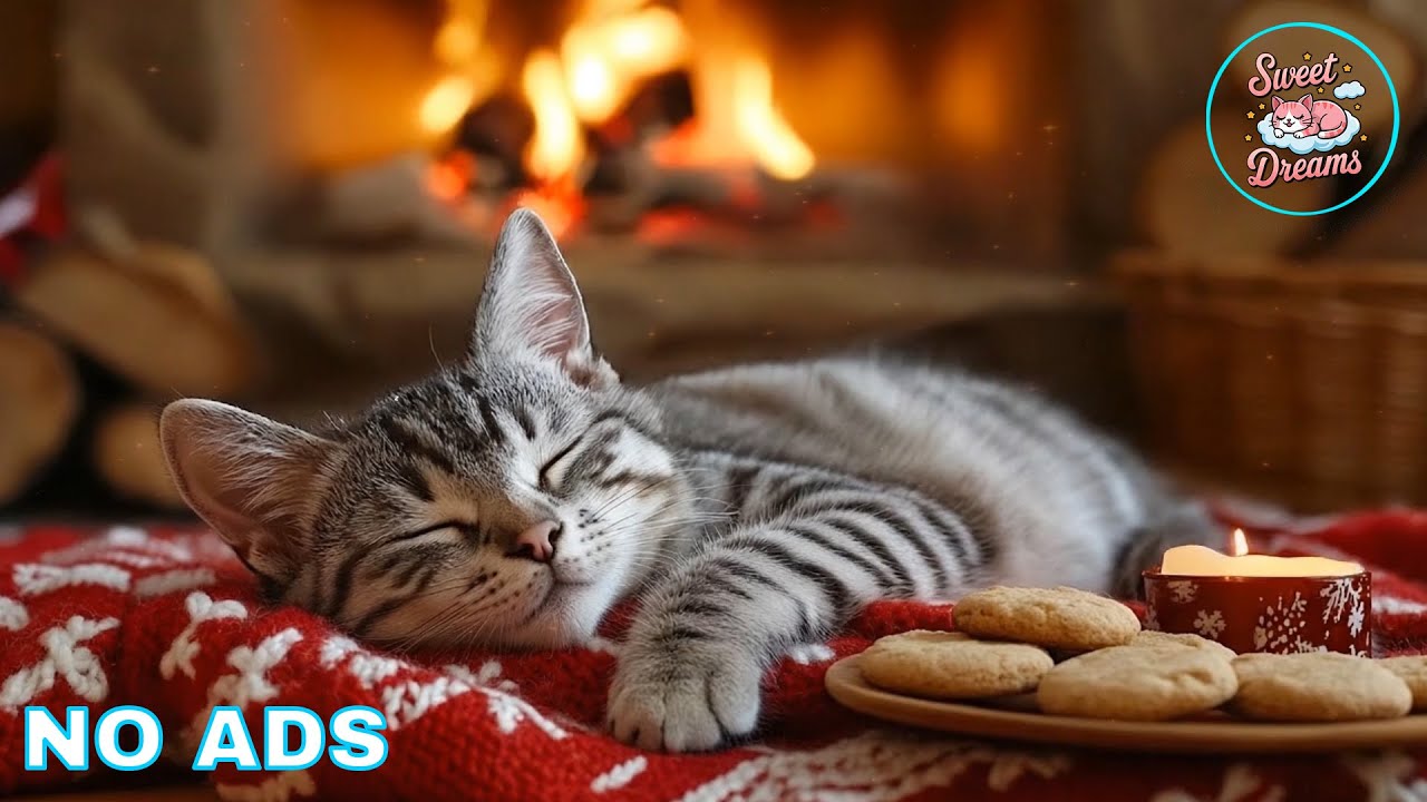 12 Hours Sleeping Music For Cats 🌌 Cat Sleep Music 🌊 Gentle Night Tones For Quiet Cat Sleep