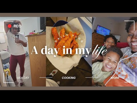Cooking On A Sick Day: A Single Mom's Daily Vlog With 3 Kids