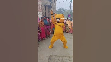 funny teddy dance in public #shorts #teddy #public