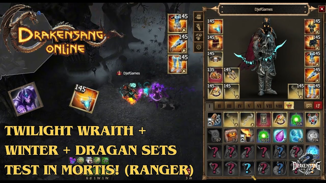 Drakensang Online – Сумеречный Призрак + Зима + Драган проводят ТЕСТИРОВАНИЕ в Мортисе! (Рейнджер...