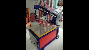 Máy in lưới ( lụa) phẳng khổ A3 có hút chân không.