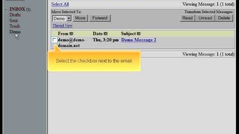 SquirrelMail Managing folders by Host4Go Tutorials