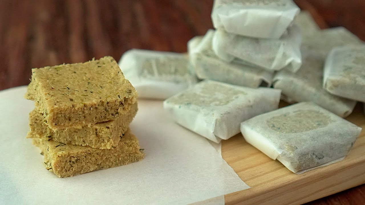 Pastillas caseras de caldo de pollo