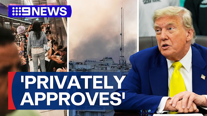 US President Donald Trump 'privately approves' Iran attack plan, says reports | 9 News Australia