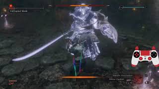 Sekiro Corrupted Monk Insane Mode no hits[NG+7, 1ATK/no skills Charmless+Demon Bell]