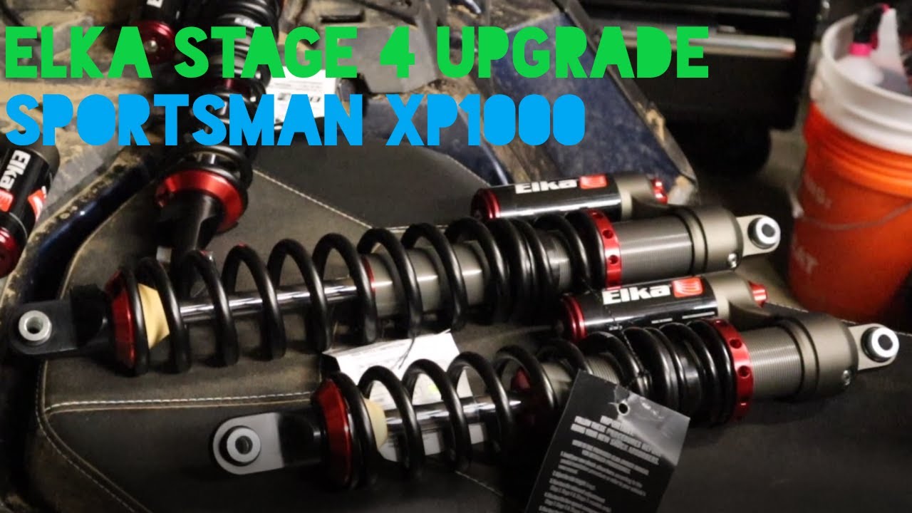 Elka Shocks + ITP XTR mud tire Sportsman XP 1000 Upgrade YouTube