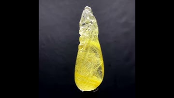 Mặt Ngọc Như Ý - Thạch Anh Tóc Vàng #MTV-1207-05