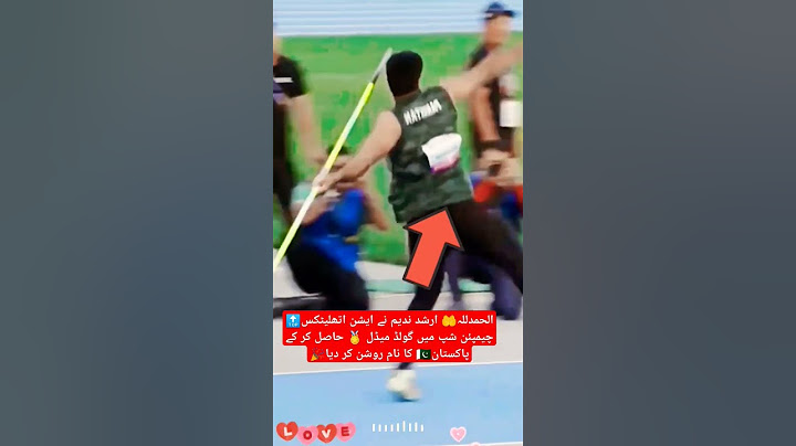 Arshad Nadeem wins gold medal in Athletics Championship🏅 #pakistani #arshadnadeem #gold #medal #win