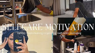 Self care motivation| Sunday reset, deep cleaning, hygiene routine , organizing| CHELSIEJAYY