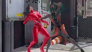 Ultraman Female Nữ Siêu nhân điện quang một mình đánh tay đôi vs đối thủ