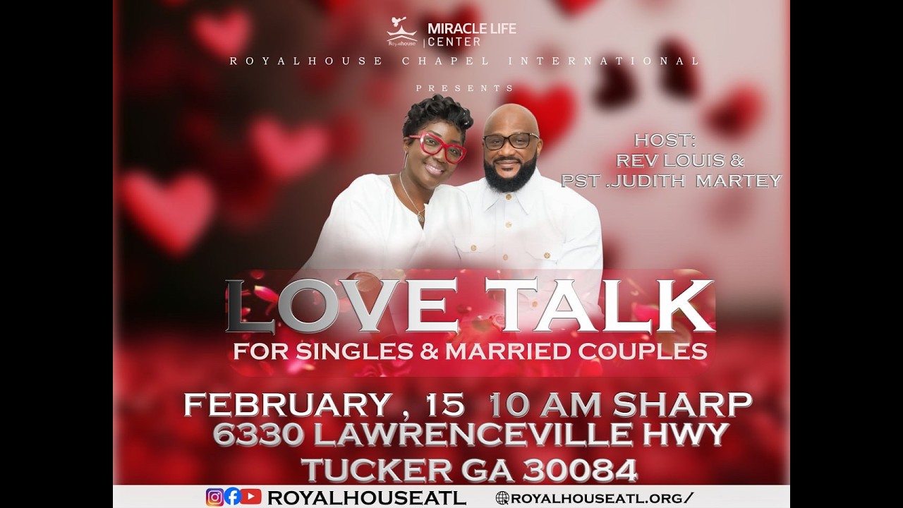 Love Talk For Singles & Married Couples | Rev Louis Marty | 02/15/2026