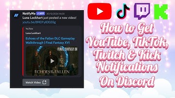 How to Get YouTube, TikTok, Twitch & Kick Notifications | Discord Tutorial