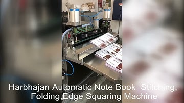 MULTIHEAD NOTEBOOK STITCHING FOLDING AND EDGE SQUARING