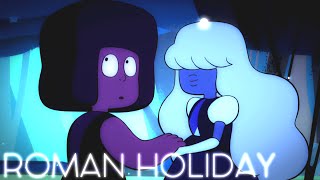 roman holiday // rupphire + rosepearl
feet first, dont fallβwell be running again.
on a huge SU kick lately. such a good show. ive got another video with it coming up as soon as i can get one of the leaked episodes in HD, and then i also have an MLP video waiting to be uploaded! ;O hope you all enjoy this!! thanks for watching ^_^ roman holiday // rupphire + rosepearl