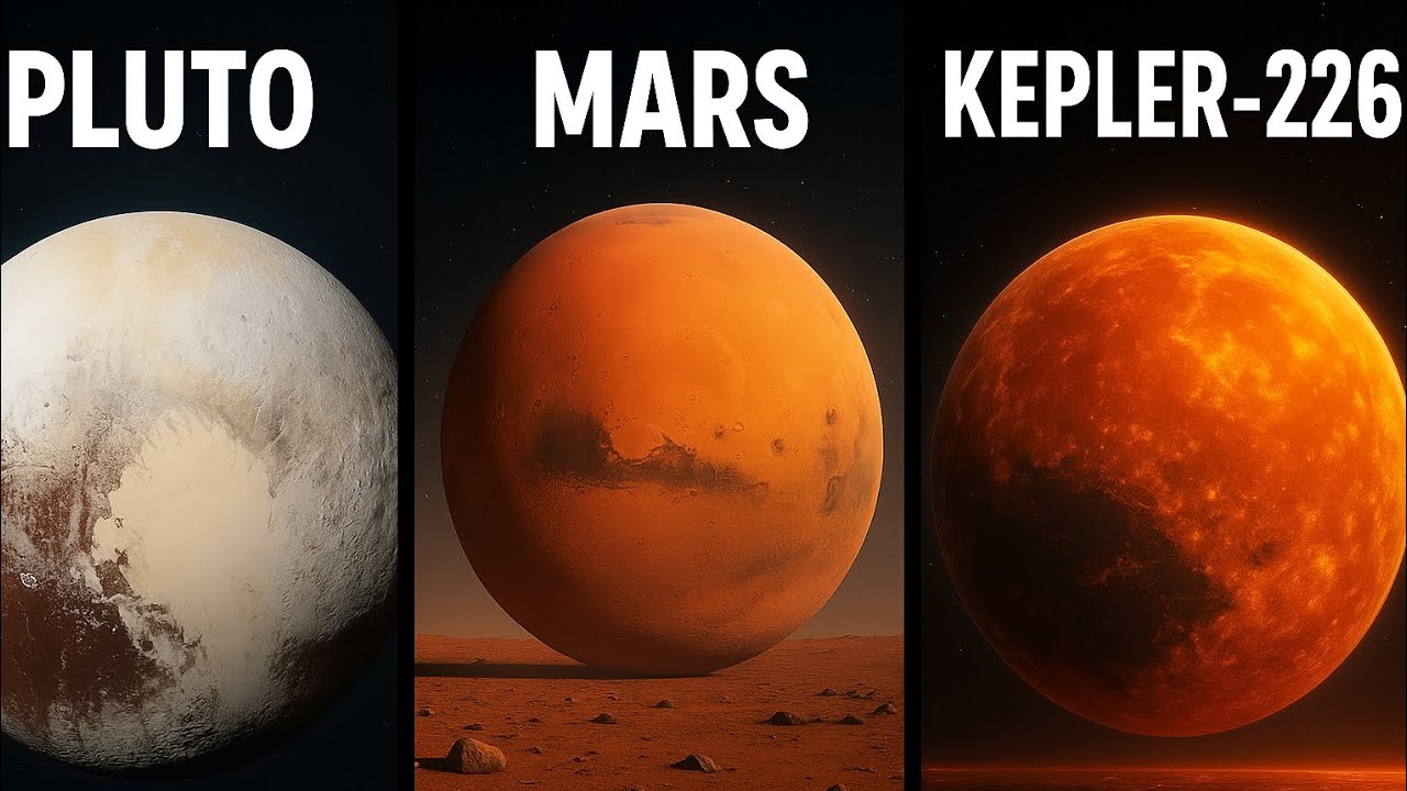 Surface View of Pluto, Mars, and Kepler-226b. - YouTube