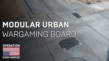 Making modular urban board for modern wargaming