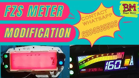 Fzs meter display Modification| Fz v2 meter display Modification