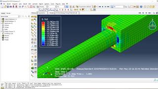 How to Analyze a shaft in ABAQUS using 3D elements.