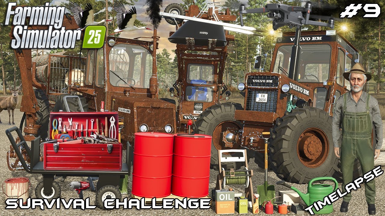 Tractor Rust REVIVING RUST: FIXING ABANDONED TRACTORS WE FOUND | Survival Challenge ...