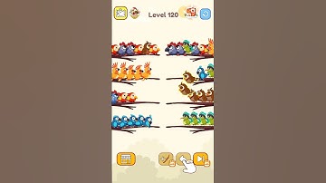 Bird sort color | Level 120... #youtubeshorts #ytshorts #shorts