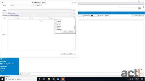 Act! Premium Training Videos - Creating Cascading Dropdowns in Custom Tables