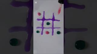 Water Drops Colour | Subscribe Please 🙏#satisfying #shorts #colormixing #art #tictactoe