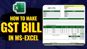 MS Excel में GST Bill बनाना सीख लो! | Professional GST Invoice | Don’t Miss These Hidden Tricks
