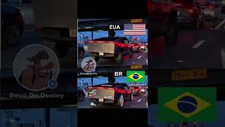 BR X  EUA #fypviral #brasil #Carros #TeslaCybertruck #EUAvsBrasil #VeículosElétricos #ShortsCarros