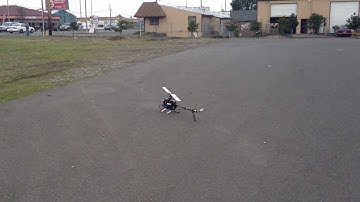 T-Rex 600e PRO 3GX first spool up 2X 6S 3300mah