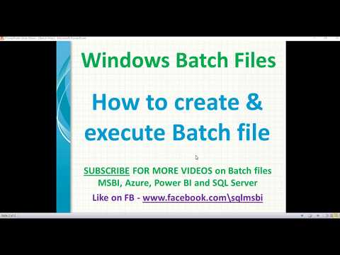 how to create simple batch file | execute batch files | copy files using batch file