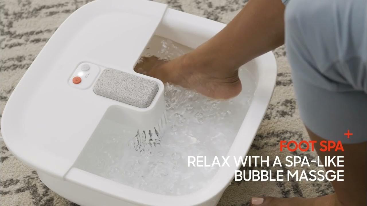 P000853 Sharper Image Massager Foot Bath Soothe YouTube